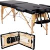 Black Adjustable Portable Massage Folding Table