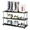 Espresso 3-Shelf Modern Shoe Rack – Holds up to 12 Pair of Shoes
