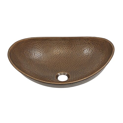 Hammered Copper Bath Vessel Sink Oval 19 x 14 inch Hammered Copper Bath Vessel Sink Oval 19 x 14 inch