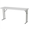 White Top Commercial Grade 60-inch Folding Table – Holds up to 330 lbs