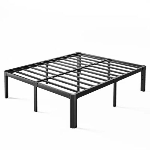Full size Heavy Duty Metal Bed Frame Platform with Round Edge Legs