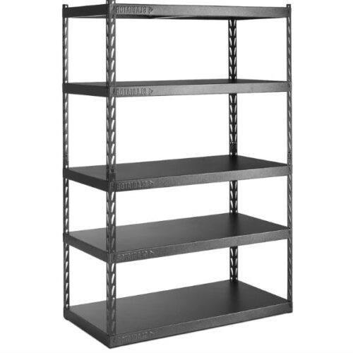 Heavy Duty 48-inch Wide 5-Shelf Metal Shelving Unit Heavy Duty 48-inch Wide 5-Shelf Metal Shelving Unit