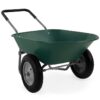 Heavy Duty 2-Wheel Multipurpose Rust Proof Wheelbarrow – Green