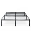 King size Modern Black Metal Heavy Duty Platform Bed Frame