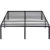 King 18-inch Metal Platform Bed Frame with Under-Bed Storage Space