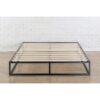 King size Modern 10-inch Low Profile Metal Platform Bed Frame with Wood Slats