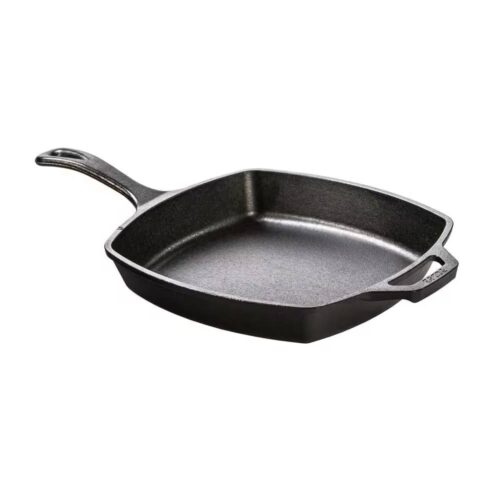 10.5-inch Square Cast Iron Skillet Frying Pan – Made in USA