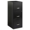Black Metal 3-Drawer Vertical Filing Cabinet – Great for Home Office