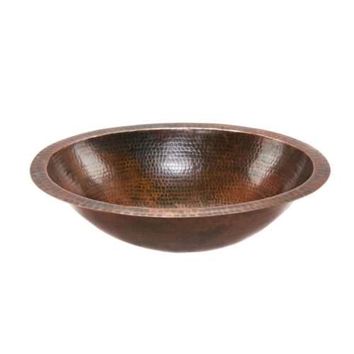 Oval Hammered Copper Bathroom Vessel Sink 17 x 12 inch Oval Hammered Copper Bathroom Vessel Sink 17 x 12 inch
