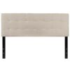 Queen size Beige Taupe Fabric Upholstered Panel Headboard
