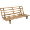 Queen size Solid Wood Futon Sofa Bed Frame – Made in the USA