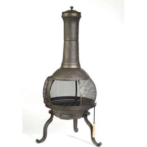 Rustic Outdoor Steel Cast Iron Chimenea Wood Fire Pit Rustic Outdoor Steel Cast Iron Chimenea Wood Fire Pit