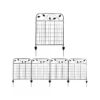4 Pack Steel Foldable Garden Fence Floral Staked Trellis Panel Animal Barrier