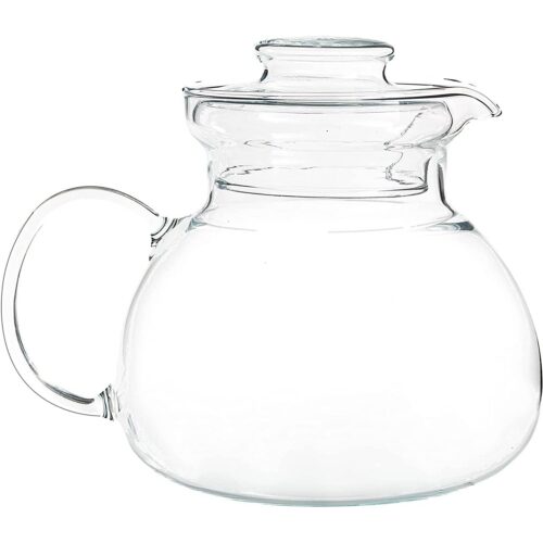 1.5 Quart Stovetop Clear Glass Teapot Kettle with Lid – Microwave Safe