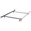 Adjustable Twin/Full Metal Bed Frame with Headboard and Footboard Brackets