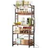 Modern Heavy Duty Baker’s Rack Kitchen Living Room Office Shelving Unit
