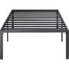 Twin 18-inch High Metal Platform Bed Frame with Under-bed Storage Space