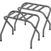 Set of 2 – Sturdy Grey Metal Folding Luggage Rack