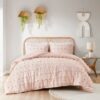 Twin/Twin XL 2-Piece Pink Pompom Hypoallergenic Microfiber Comforter Set