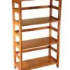4-Tier Book-shelf Wood Bookcase in Honey Finish